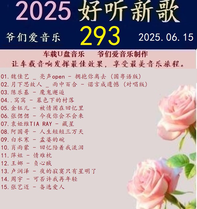 群星《2025好听新歌293》车载制作【WAV分轨】|591HiFi