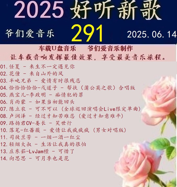 群星《2025好听新歌291》车载音乐【24bit-WAV分轨】|591HiFi