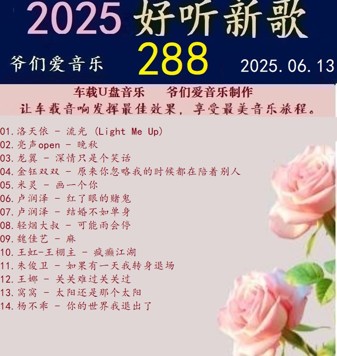 群星《2025好听新歌288》车载音乐【24bit-WAV分轨】|591HiFi