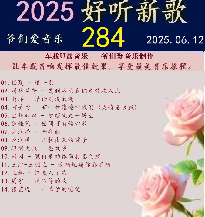 群星《2025好听新歌284》车载音乐【24bit-WAV分轨】|591HiFi