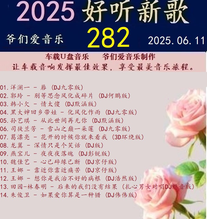 群星DJ《2025好听新歌282》车载音乐【WAV分轨】|591HiFi