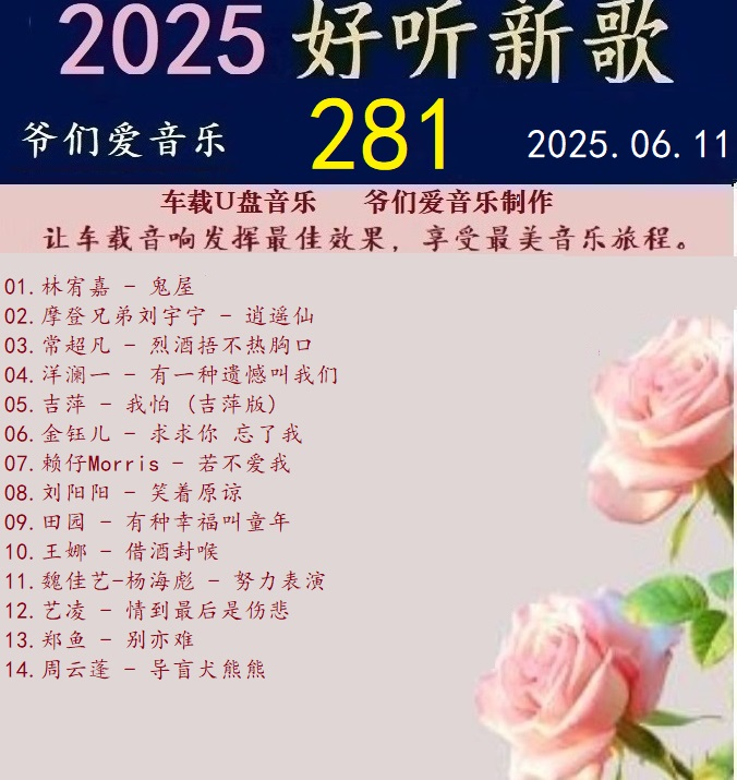 群星《2025好听新歌281》车载音乐【24bit-WAV分轨】|591HiFi