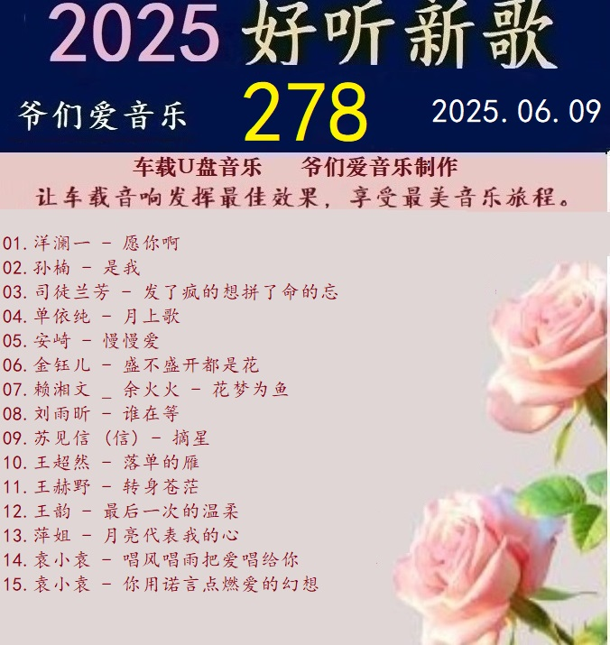 群星《2025好听新歌278》车载制作【WAV分轨】|591HiFi