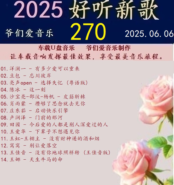 群星《2025好听新歌270》车载音乐【24bit-WAV分轨|591HiFi