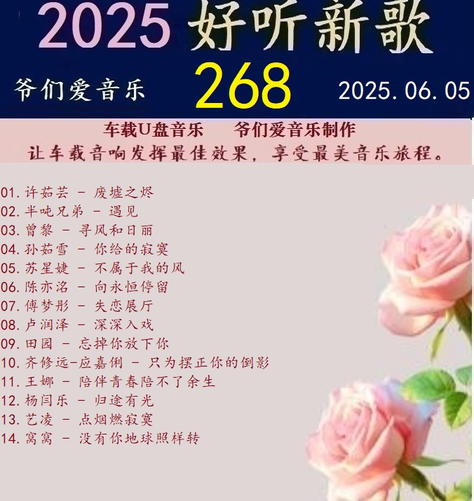 群星《2025好听新歌268》车载音乐【24bit-WAV分轨】|591HiFi