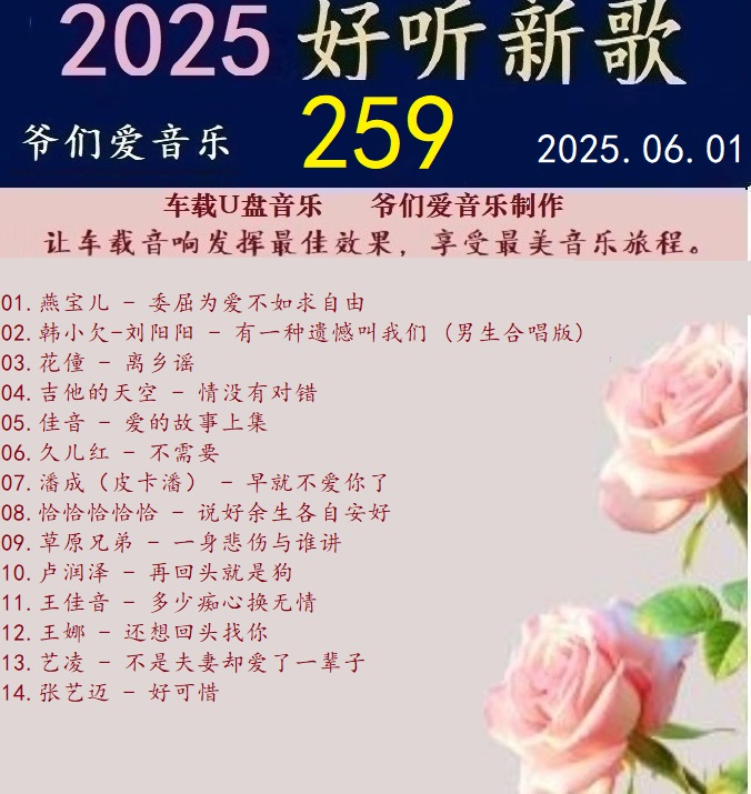 群星《2025好听新歌259》车载音乐【24bit-WAV分轨】|591HiFi