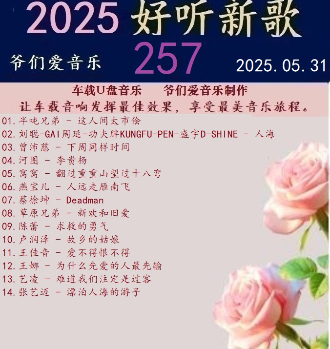 群星《2025好听新歌257》车载音乐【24bit-WAV分轨】|591HiFi