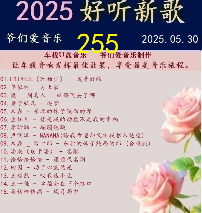 群星《2025好听新歌255》车载制作【WAV分轨】|591HiFi